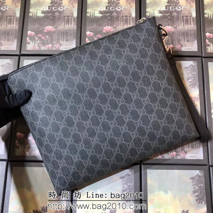 GUCCI古馳 專櫃最新上新 頂級原單 百搭款 男士手拿包 523293 克膠 WTG1908